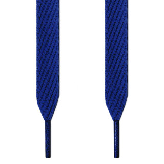 Extra wide blue shoelaces