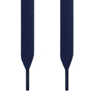 Extra wide navy blue shoelaces