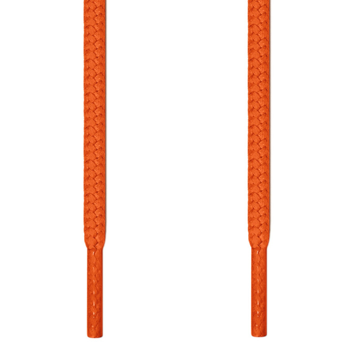 Round orange shoelaces