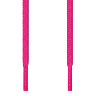 Round hot pink shoelaces