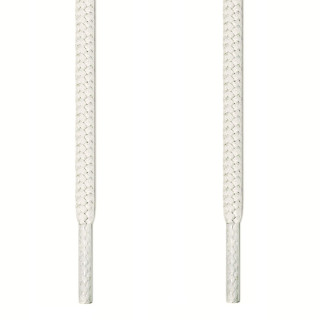 Round white shoelaces