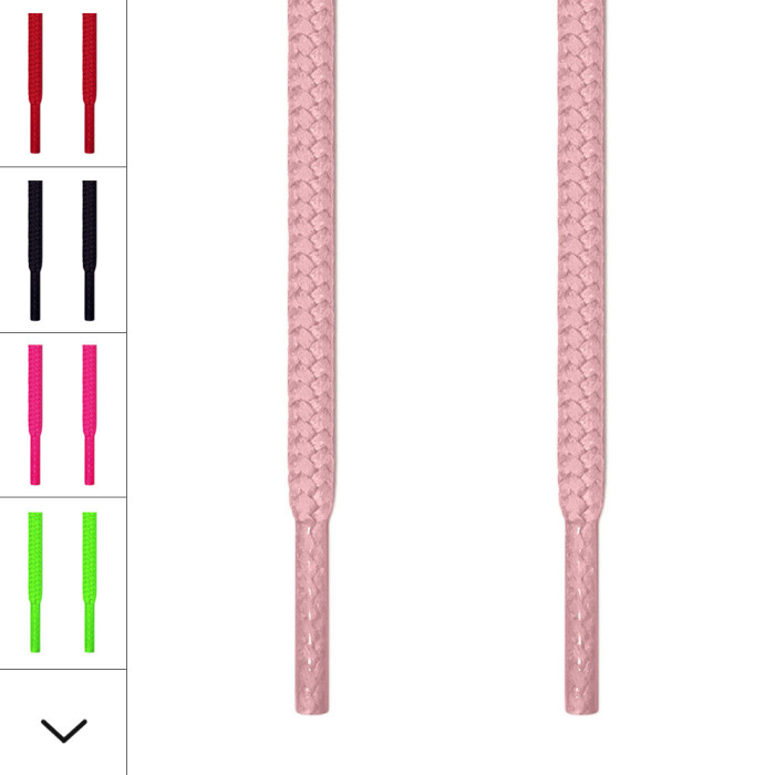 Round pink shoelaces