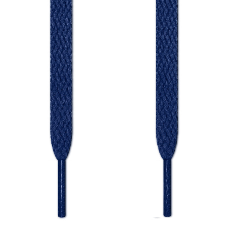Flat Navy Blue Shoelaces ← High 
