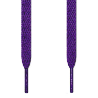 Flat purple shoelaces