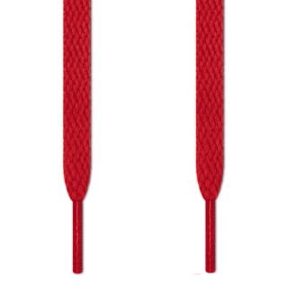 Flat red shoelaces
