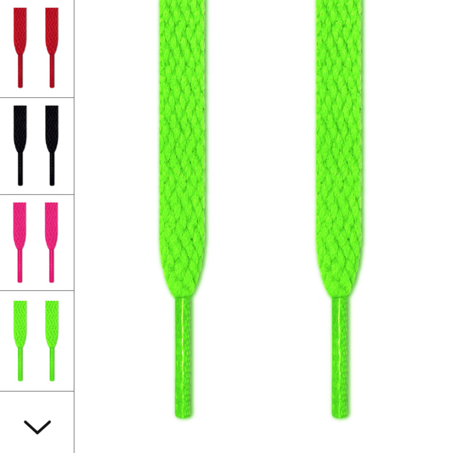 Neon green clearance oval shoelaces