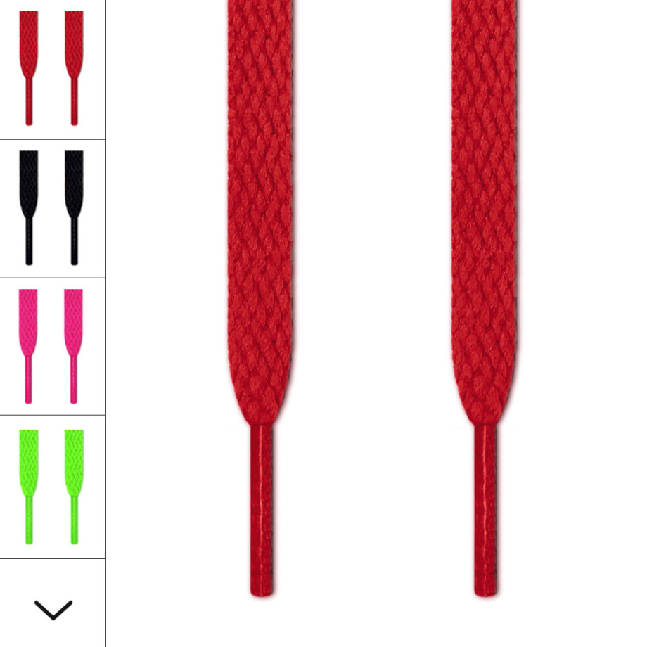 Red flat shoelaces hotsell